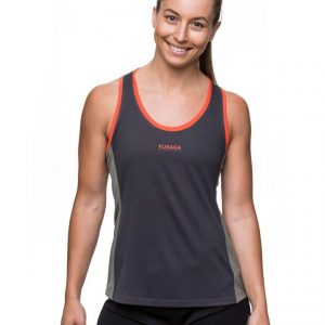Kusaga Women's Ecodry Run Racerback | Kusaga_grey_racer