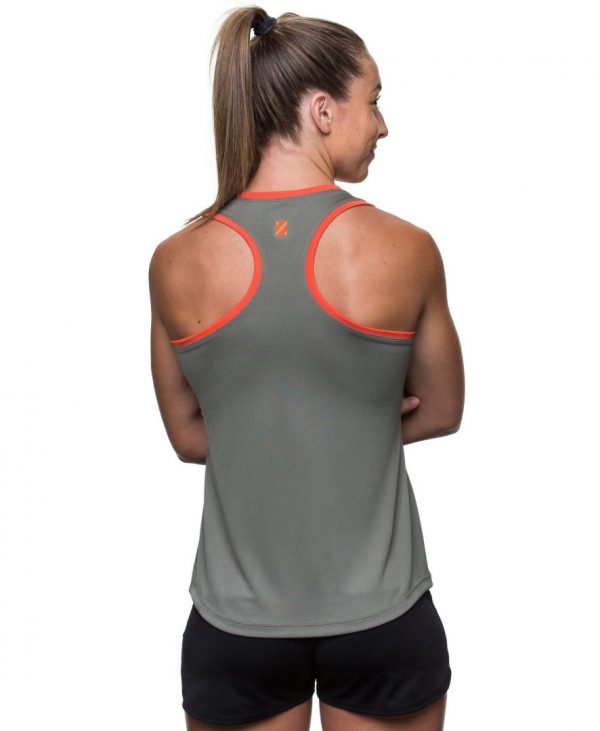 Kusaga Women's Ecodry Run Racerback | Kusaga_grey_racer2