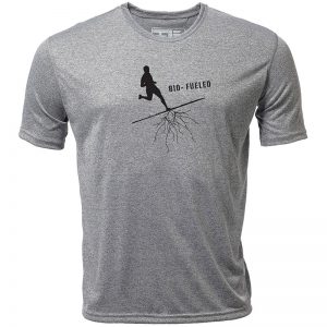 Atayne "Biofueled Runner" Men's Short Sleeve Hybrid Top | mt3001_heathergray_bio-fueled_runner_mens