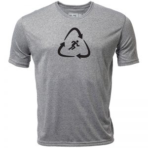 Atayne "Recycled Runner" Men's Short Sleeve Hybrid Top | mt3001_heathergray_recycled_runner_mens