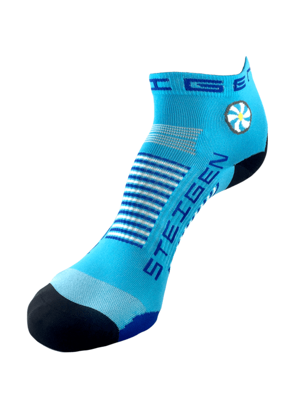 Steigen Quarter Length Running Socks (17 Colours) | Blue Quarter