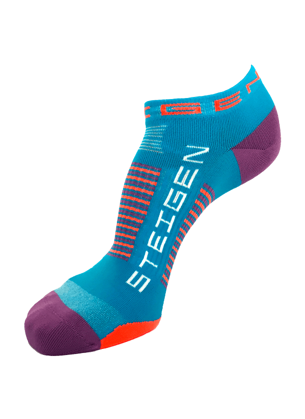 Steigen Zero Length Running Socks (14 Colours) | Blue Zero