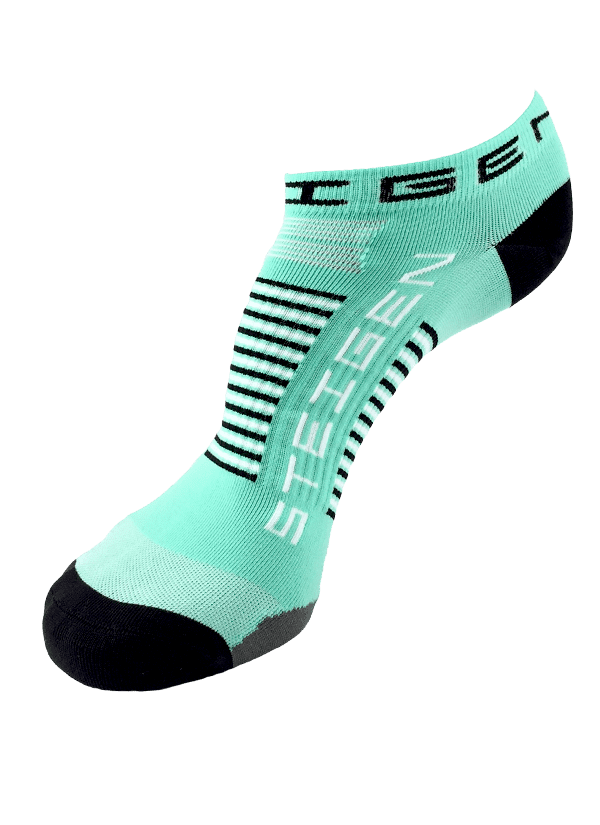 Steigen Zero Length Running Socks (14 Colours) | Green Zero