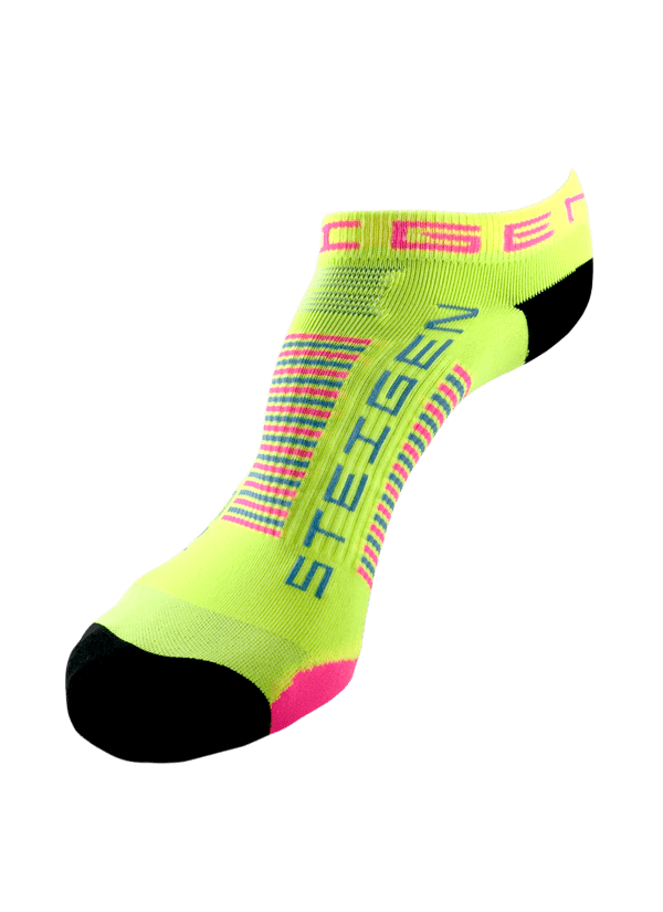Steigen Zero Length Running Socks (14 Colours) | Yellow Zero