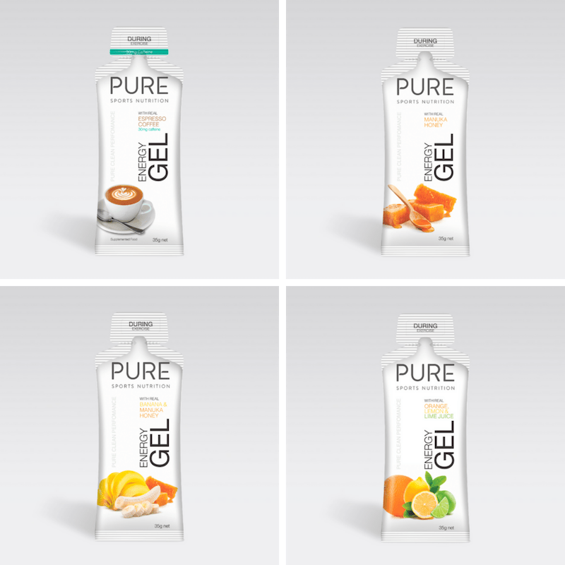 Pure Energy Gels (5 Flavours) | Pure Gels 1