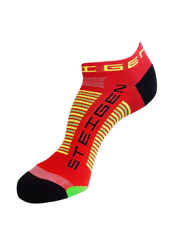 Steigen Zero Length Running Socks (14 Colours) | red-zero