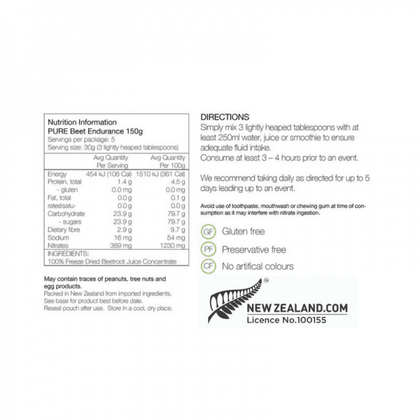 PURE Beet Endurance 150g Pouch | beet