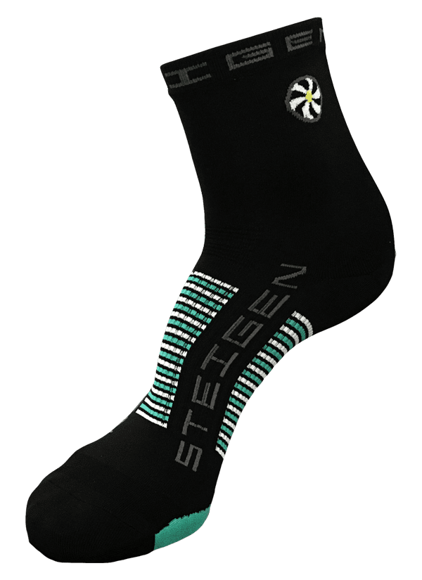 Steigen Half Length Running Socks (22 Colours) | black-half