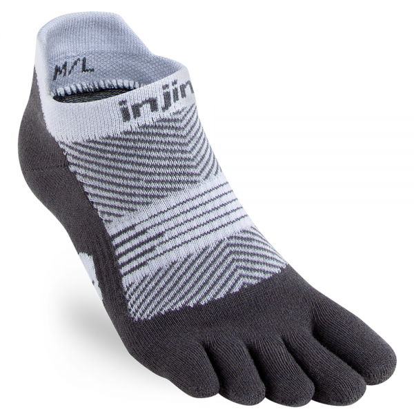 Injinji Womens RUN Lightweight No-Show (6 Colours) | Grey