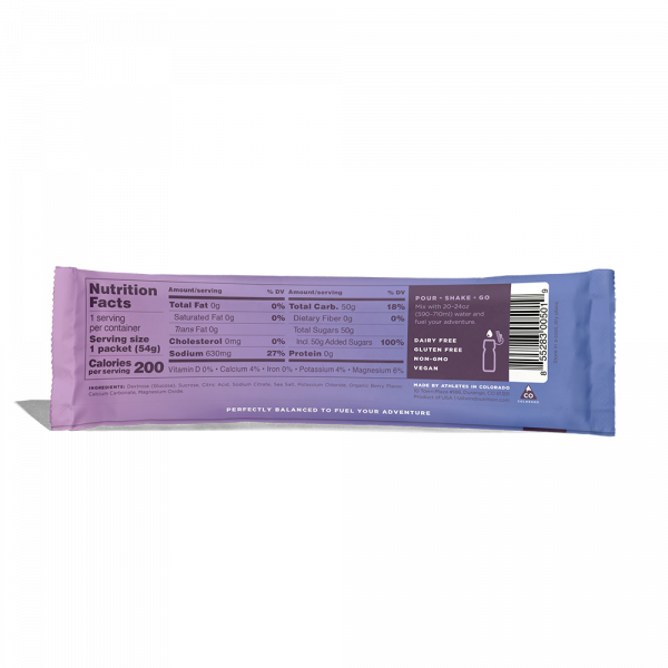 Tailwind Nutrition Endurance Fuel - Sticks 2 Servings (10 Flavours) | TW_End_Berry_Single_Back