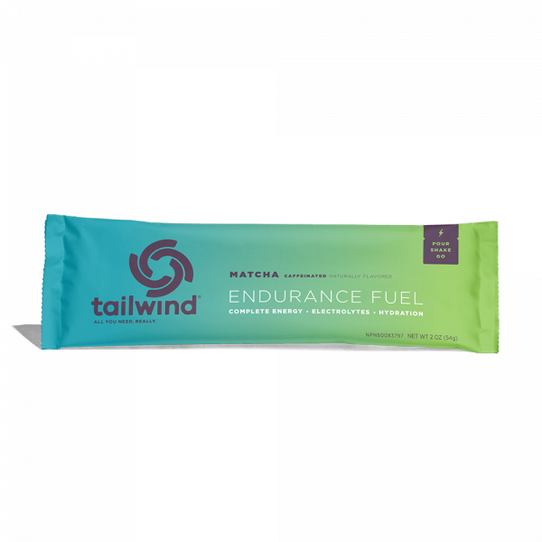 Tailwind Nutrition Endurance Fuel - Sticks 2 Servings (10 Flavours) | TW_End_Matcha_Single_Front