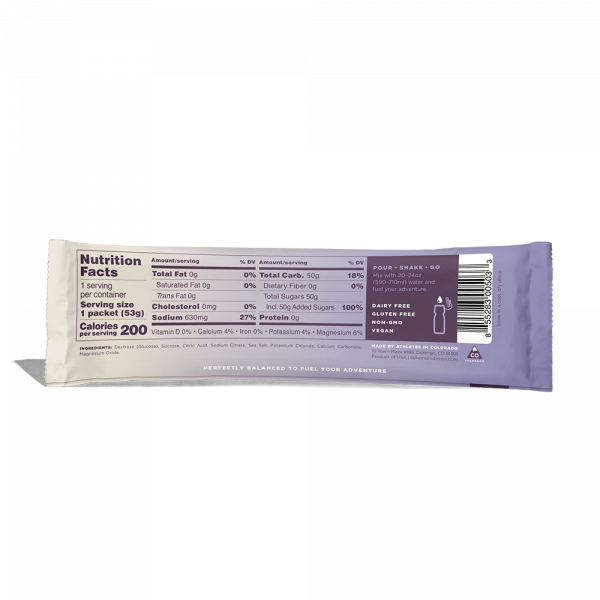 Tailwind Nutrition Endurance Fuel - Sticks 2 Servings (10 Flavours) | TW_End_Naked_Single_Back