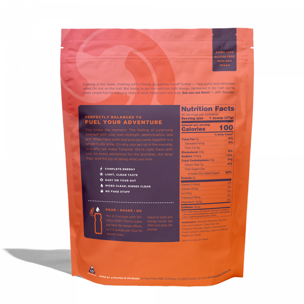 Tailwind Nutrition Endurance Fuel - 50 Servings (10 Flavours) | TW_End_Tropical_LG_SUP_Back