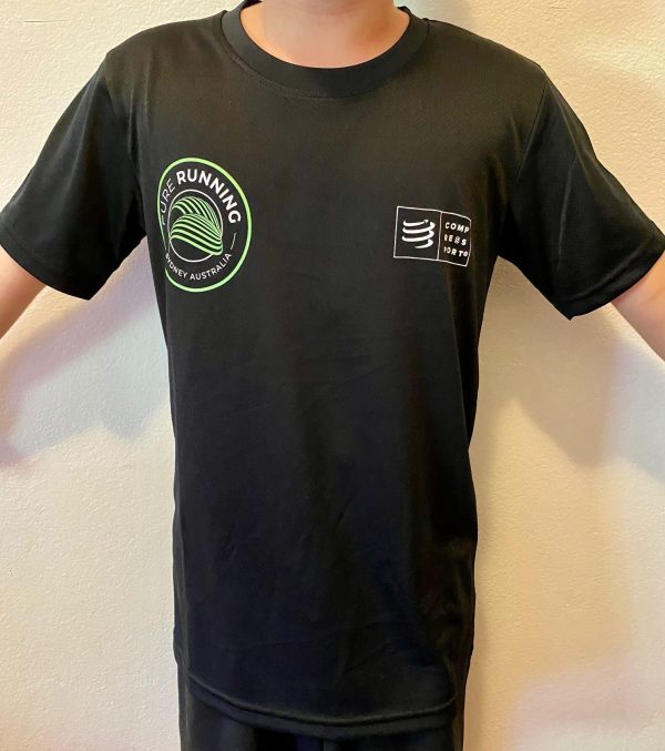 Pure Running x Compressport 2021 Performance Tees (Mens, Womens and Kids) | Kids Front