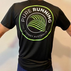 Pure Running x Compressport 2021 Performance Tees (Mens, Womens and Kids) | Mens Back
