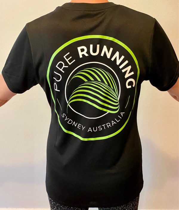 Pure Running x Compressport 2021 Performance Tees (Mens, Womens and Kids) | Womens Back