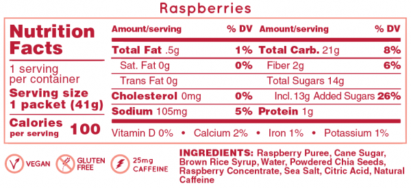 Hüma All Natural Energy Gel Original (6 Flavours) | Raspberries_NF_772fa3c4-0cb7-4f24-bea8-402d43e5ac07