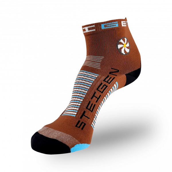 Steigen Quarter Length Running Socks (17 Colours) | brown-quarter-display