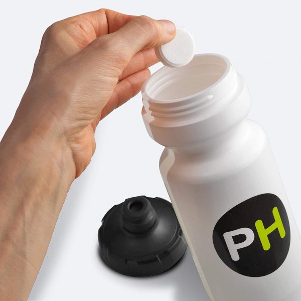 Precision Fuel and Hydration – PF 500 Electrolyte Tablets (Tube of 15) | PrecisionHydration-500_SingleTabletinDrinkBottle_1024x1024