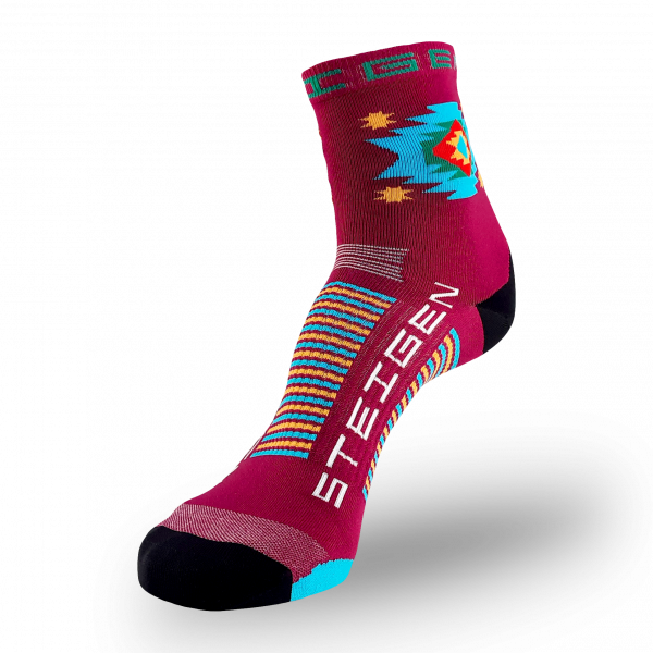 Steigen Half Length Running Socks (22 Colours) | marone-half-display