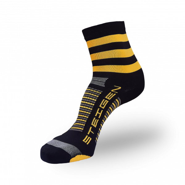 Steigen Half Length Running Socks (22 Colours) | bumblebee-half.png