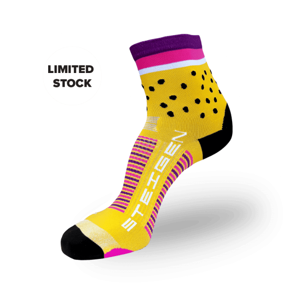 Steigen Half Length Running Socks (22 Colours) | Passionfruit_half-1024x1024-1