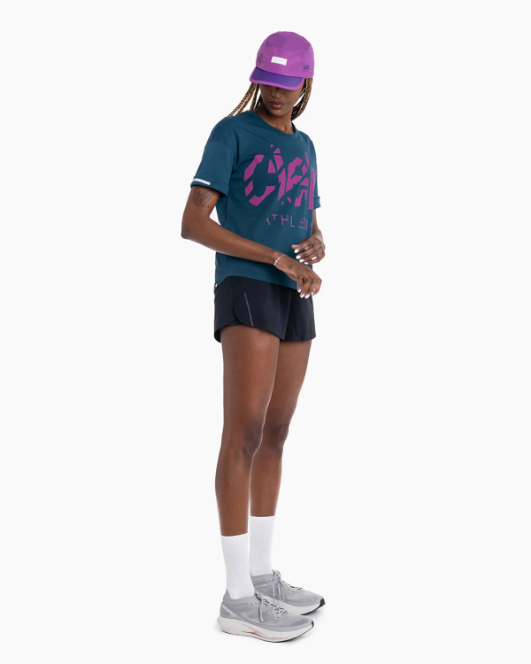 Ciele Women’s WNSBTShirt - Full Athletics Zebra - Radio River | CLWNSBTFAZ-TL001_WNSBTshirt-FullAthleticsZebra-RadioRiver_2023_D2_STUD1