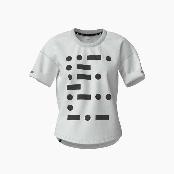 Ciele Women’s WNSBTShirt – Speed Play – Trooper | CLWNSBTSPY-WH001_WNSBTShirt-SpeedPlay-Trooper_2023_D2_FRNTL